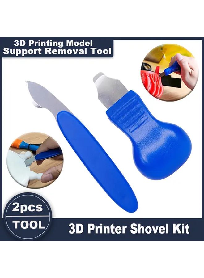 2 Pack 3D Printer Bracket Removal Tool Kit for PLA ABS UV Curable Model Material Durable Plastic Ergonomic Handle - Image 1