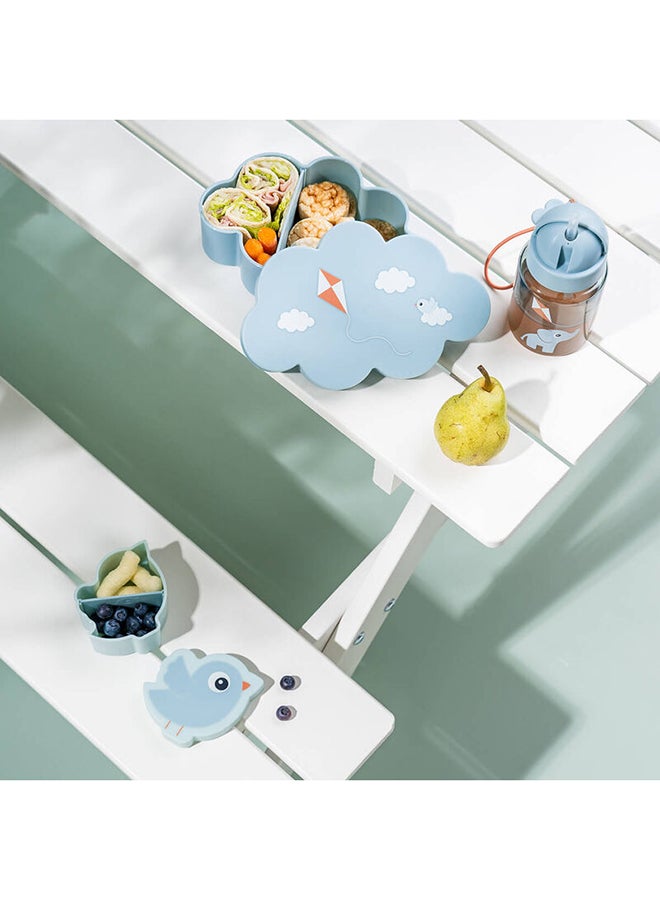 done by deer Lunch & Snack Box W/Straw Bottle Playground Blue - Kids Lunch Kit With Bottle - Image 5