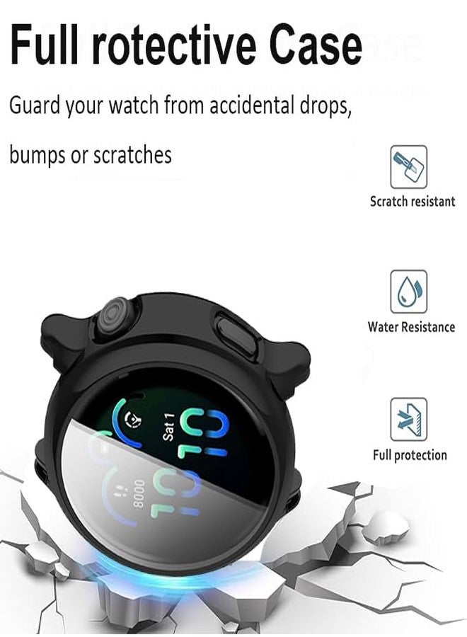 عبوتان من الجرابات المتوافقة مع ساعة Garmin Vivoactive 6، غطاء واقٍ رفيع مطلي بمادة TPU ناعمة عالية الجودة، مقاوم للخدش - Image 3