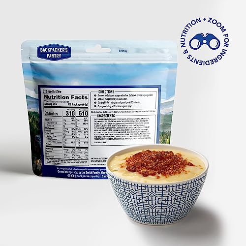 Backpacker's Pantry Creme Brulee - Freeze Dried Backpacking & Camping Food - Emergency Food - 12 Grams of Protein, Vegetarian, Gluten-Free - 1 Count - Image 2