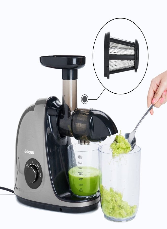 Jocuu Accessory No. 7 Juicer Strainer, Filter, Replacement Part for Slow Masticating Juicer ZM1503, Easy to Assemble, Disassemble & Clean, 100% BPA Free, Food Grade Material, Black - Image 2