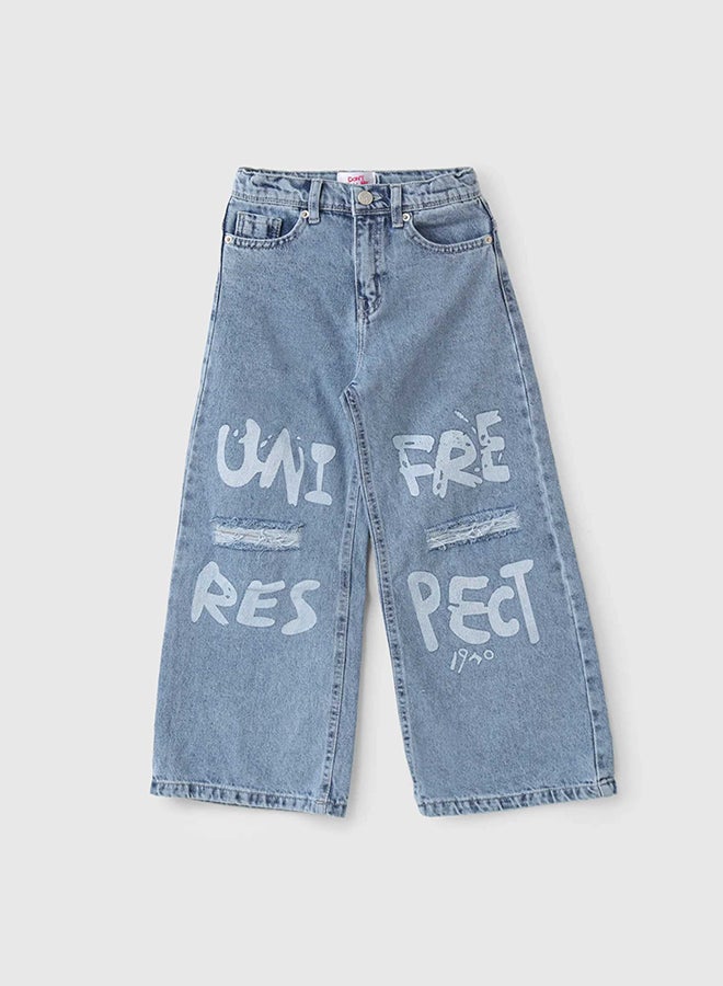CN Jeans wear Kids Girls Summery Blue Jeans Pants