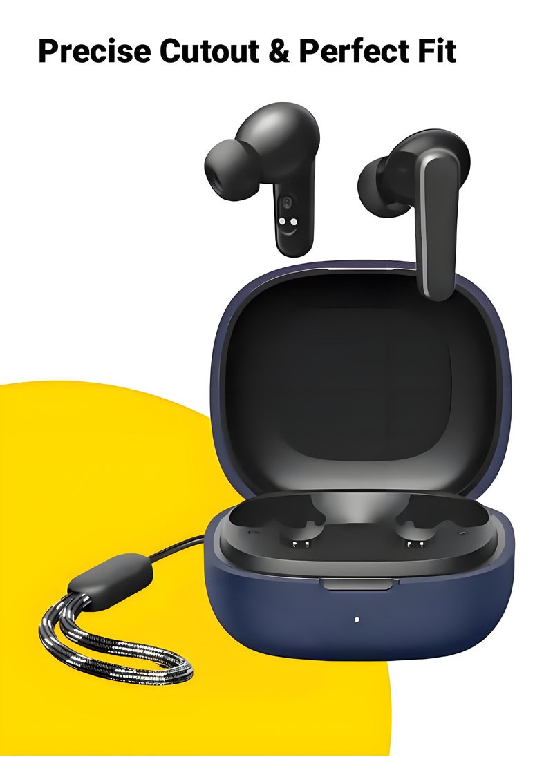 غطاء سيليكون لجهاز Anker SoundCore P20i/R50i - مصنوع من السيليكون الناعم، خفيف الوزن ومتين - تصميم أنيق، فتحات دقيقة، سهولة التركيب والإزالة - أزرق