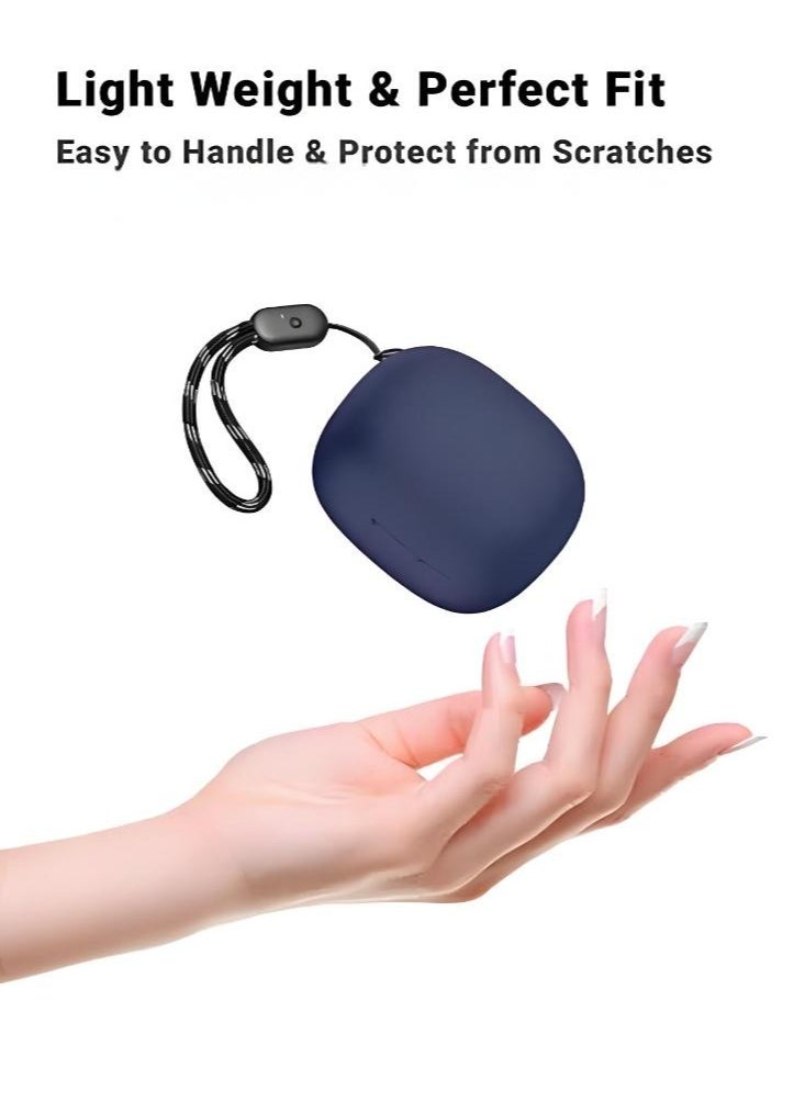 غطاء سيليكون لجهاز Anker SoundCore P20i/R50i - مصنوع من السيليكون الناعم، خفيف الوزن ومتين - تصميم أنيق، فتحات دقيقة، سهولة التركيب والإزالة - أزرق