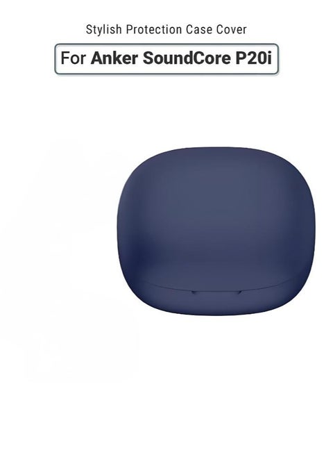 Silicone Case Cover for Anker SoundCore P20i/R50i - Made with Soft Silicone, Lightweight & Durable - Stylish Design, Accurate Cut-outs, Easy Installation & Removal - Blue
