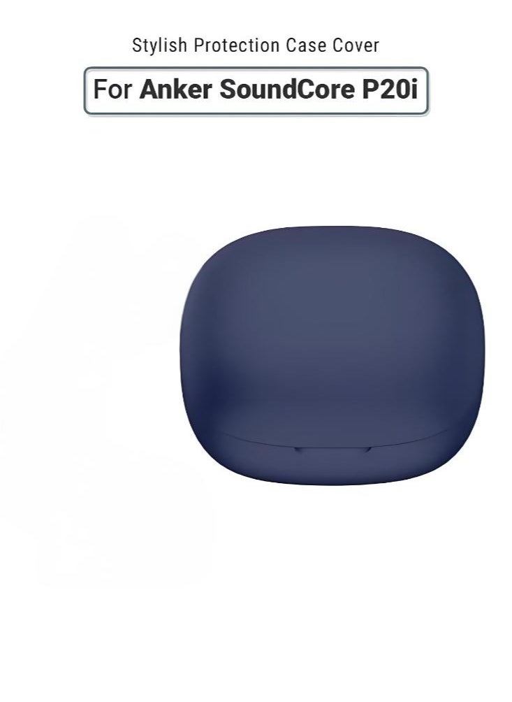 Silicone Case Cover for Anker SoundCore P20i/R50i - Made with Soft Silicone, Lightweight & Durable - Stylish Design, Accurate Cut-outs, Easy Installation & Removal - Blue