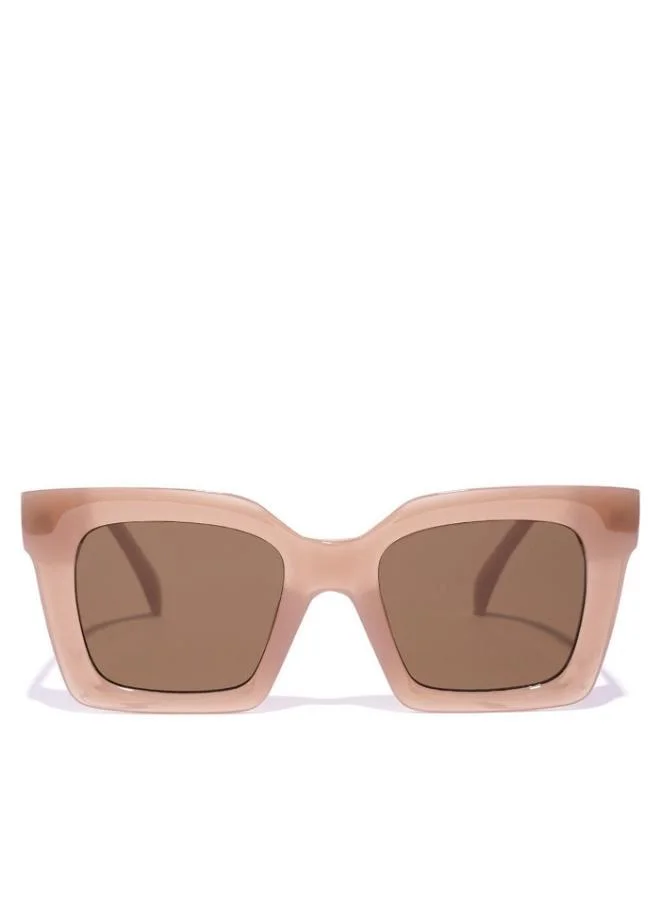 Blackout TESSERA Women Pink Sunglasses - Frame Material: Thermoplastic Rubber (TR90)- Frame Color: Pink-Lens Color: Brown  - Full Rim