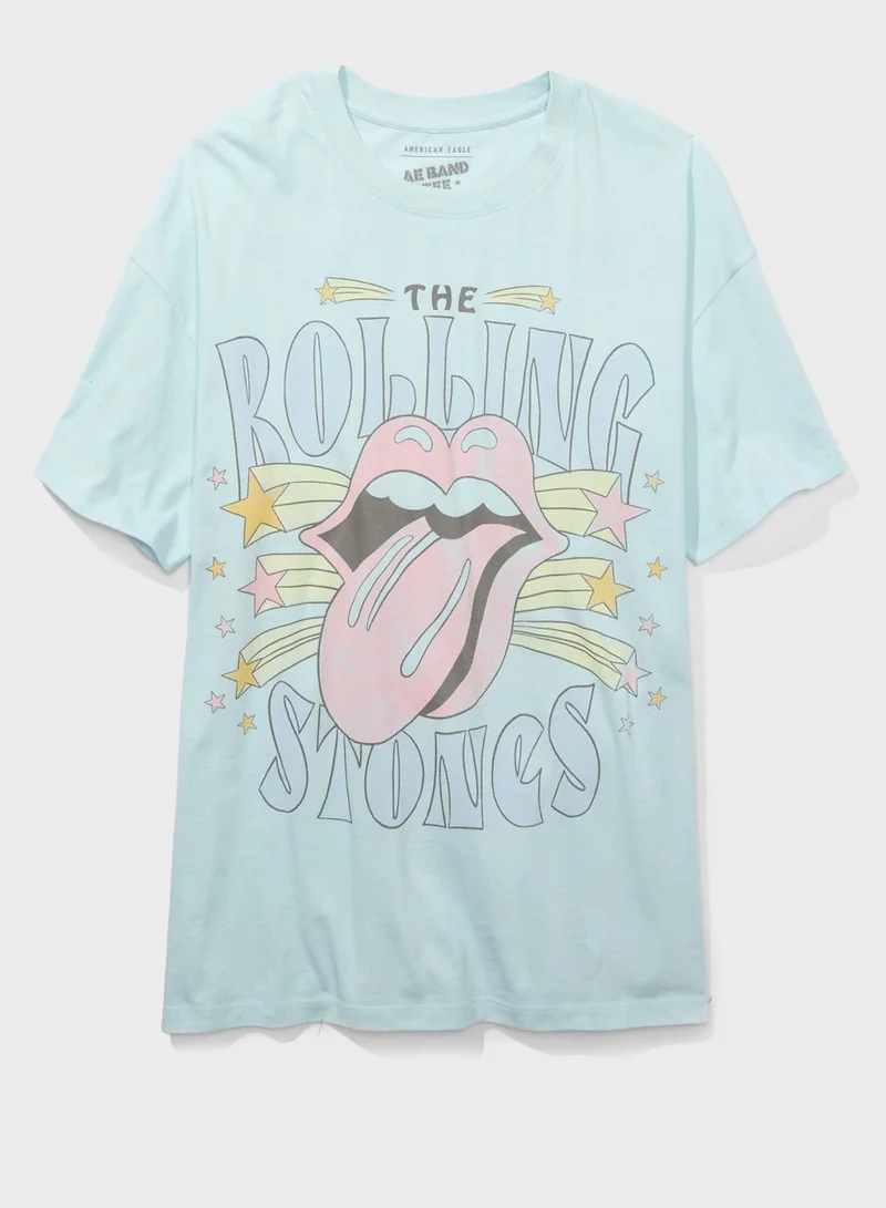 امريكان ايجل Graphic Crew Neck T-Shirt