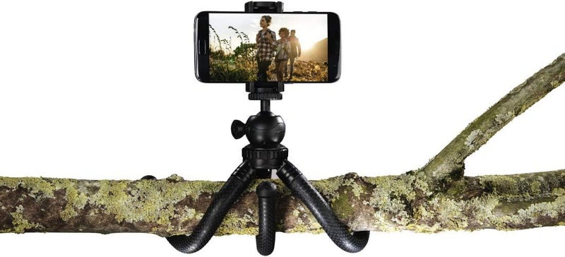 Hama FlexPro Flexible Tripod 27 cm with Bendable Legs and Ball Head for Smartphone, GoPro & Camera - Black - Image 1