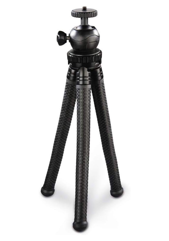 Hama FlexPro Flexible Tripod 27 cm with Bendable Legs and Ball Head for Smartphone, GoPro & Camera - Black - Image 2