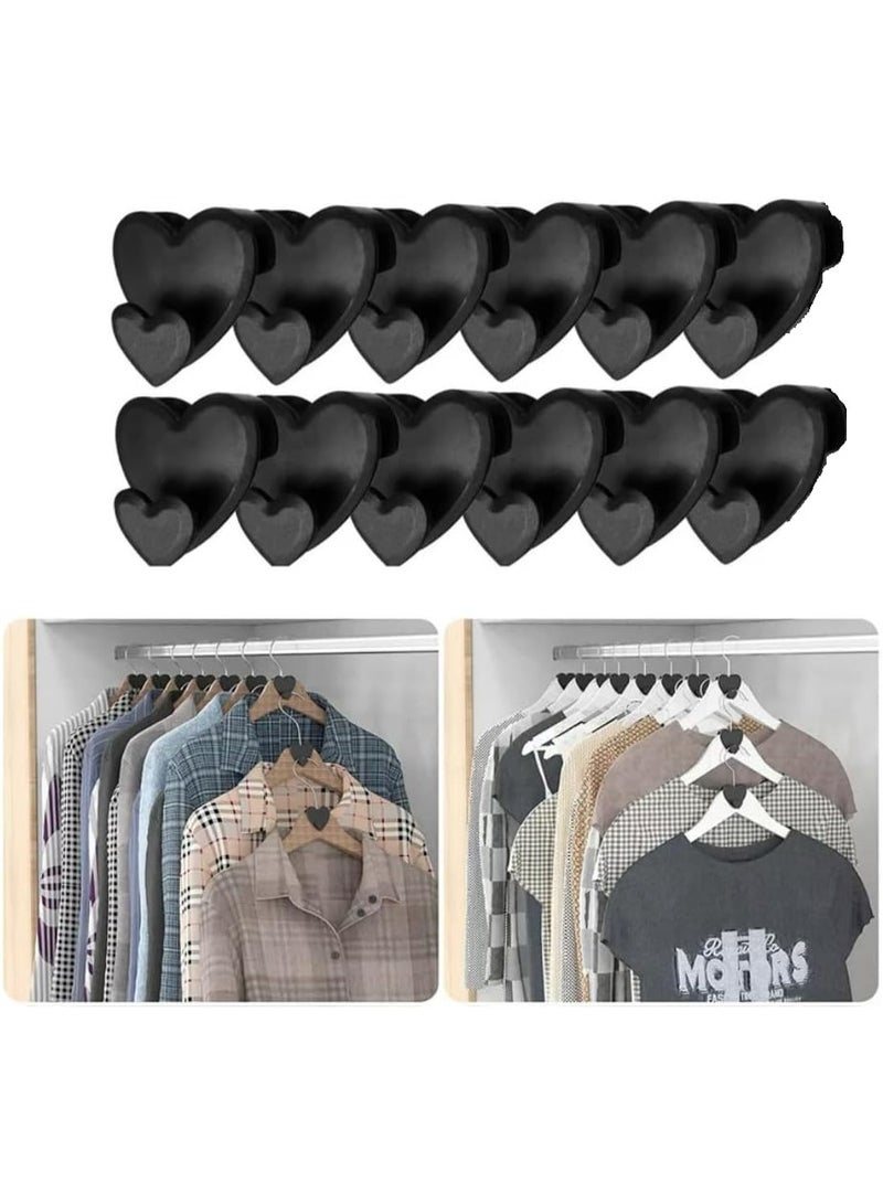 Space Saving Hanger , Closet Organizer -triple Closet Space 12 PC -Clothes Hanger Connector Hooks - Image 1