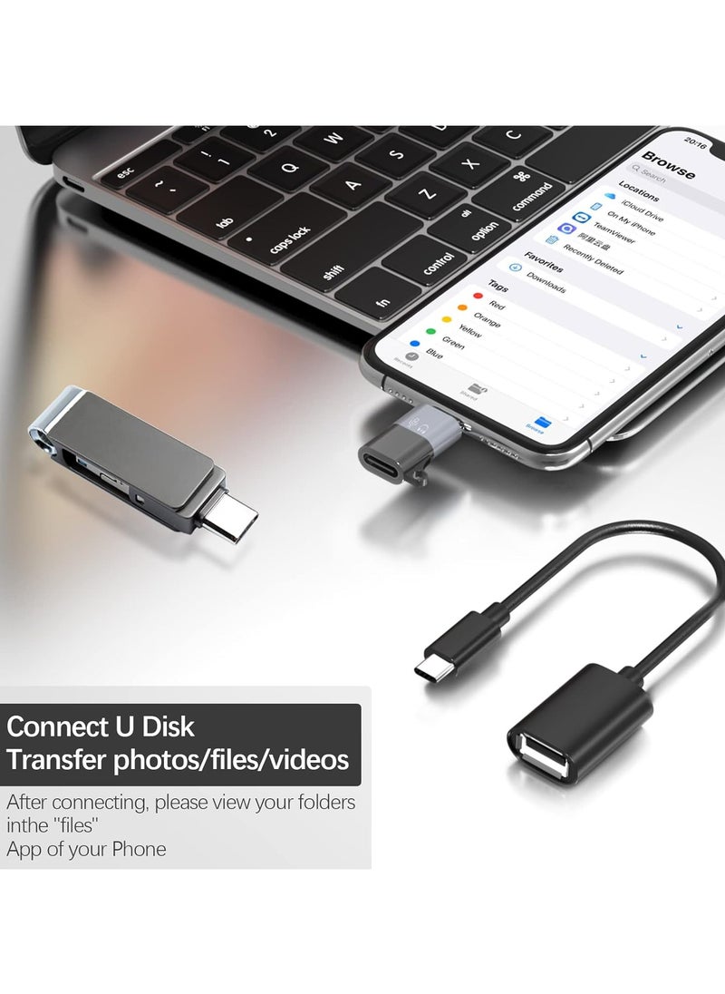 Generic - USB C To Lightning Adapter USB 2.0 OTG USB Adapter Support Charging Data Transmission Headset Call For Iphone - Image 1