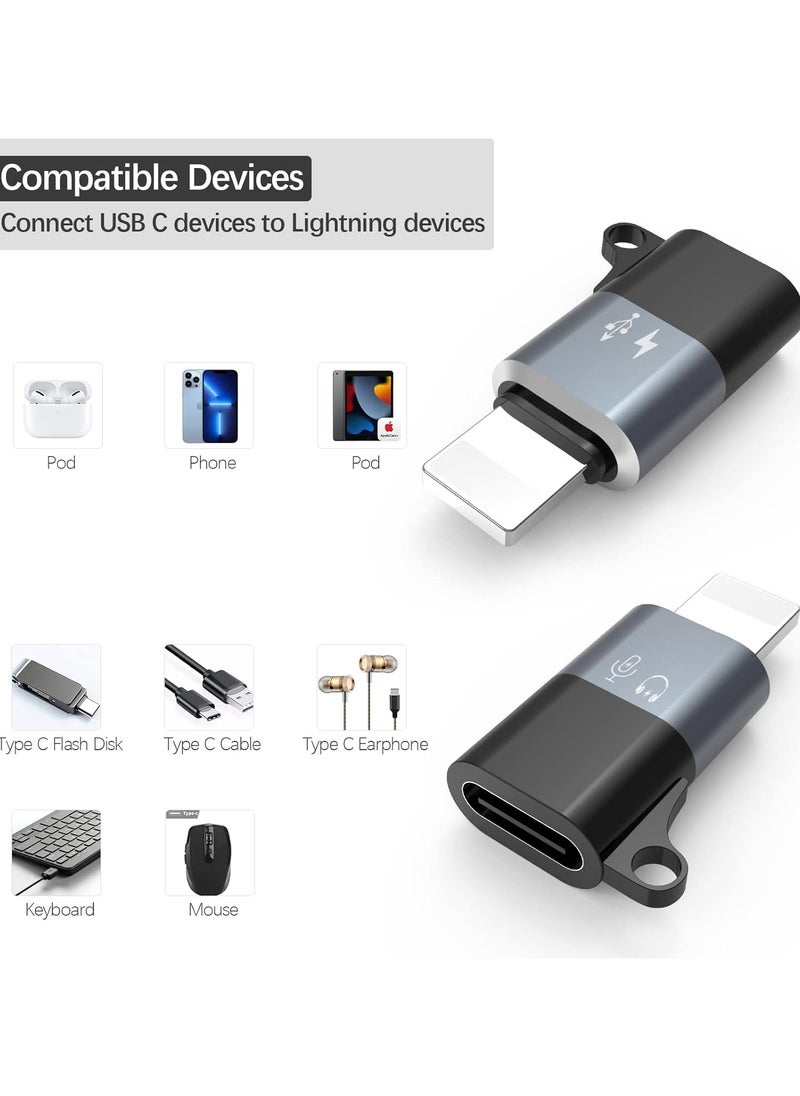 Generic - USB C To Lightning Adapter USB 2.0 OTG USB Adapter Support Charging Data Transmission Headset Call For Iphone - Image 1