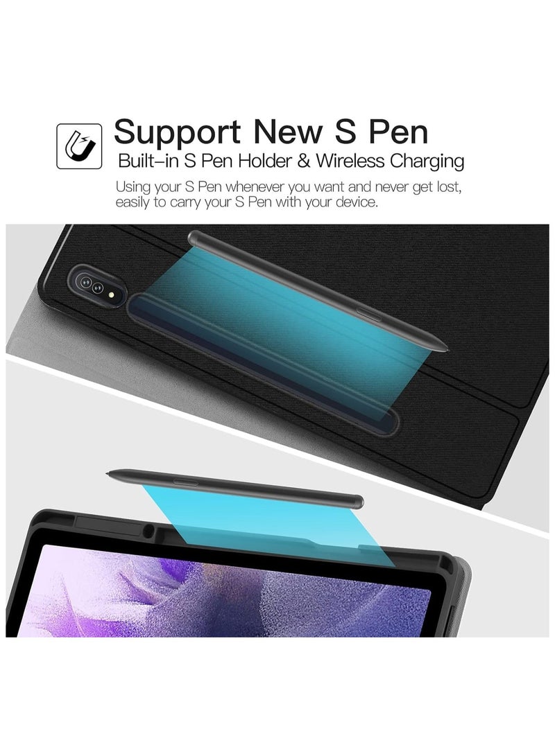 MUNTAQI Keyboard Case for Samsung-Galaxy-Tab S8+ S7 FE S7+ 12.4" - Case with Wireless Detachable Keyboard Tablet Cover for Galaxy Tab S8+ SM-X800/X806 2022 S7 FE SM-T730/T733/T736/T738' - Image 4