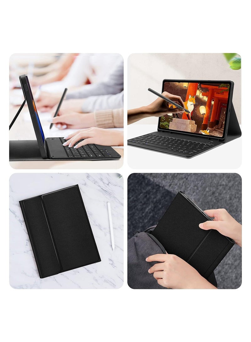 MUNTAQI Keyboard Case for Samsung-Galaxy-Tab S8+ S7 FE S7+ 12.4" - Case with Wireless Detachable Keyboard Tablet Cover for Galaxy Tab S8+ SM-X800/X806 2022 S7 FE SM-T730/T733/T736/T738' - Image 5