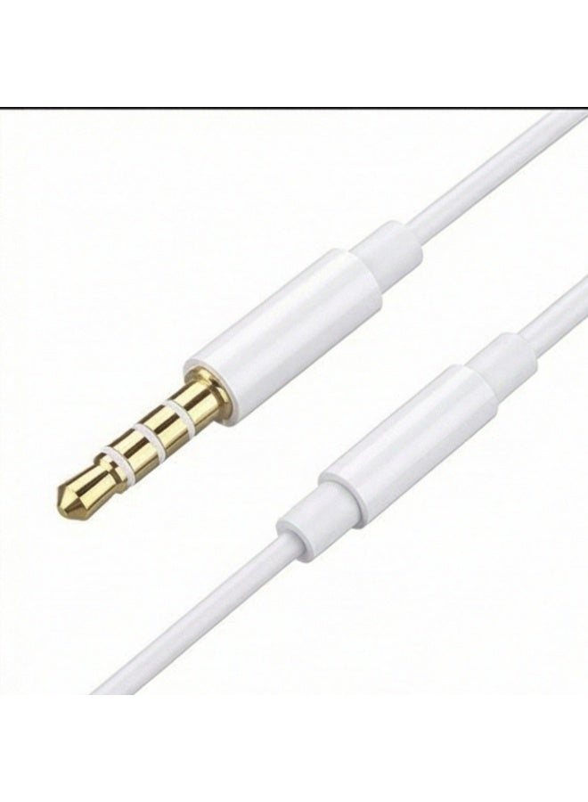 Wired Earphones with Mic and Volume Control - 3.5mm In-Ear Headphones with Immersive Stereo Bass & Noise Isolation - Compatible with iPhone 6s/SE, Samsung, Android, Laptop, PC (White) - Image 3