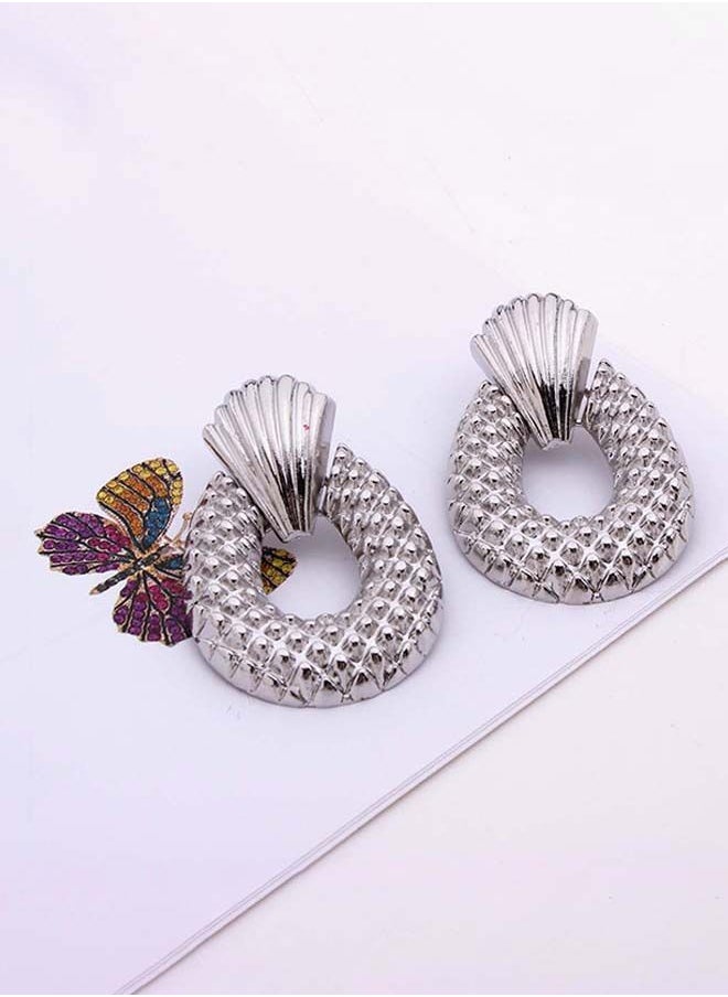 NIBEMINENT Dangle Earrings Silver  - Image 2