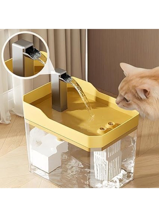 Automatic 2.5L Transparent Pet Water Fountain for Cats & Dogs with Faucet Flow, 6 Filters, BPA-Free - Image 5