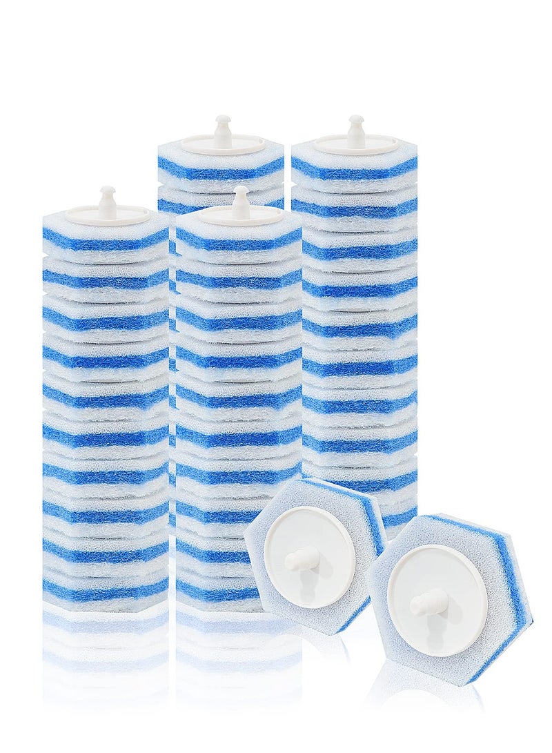 KASTWAVE 20 Count Disposable Toilet Wand Heads Brush Compatible with Clorox Wand Refills - Image 1