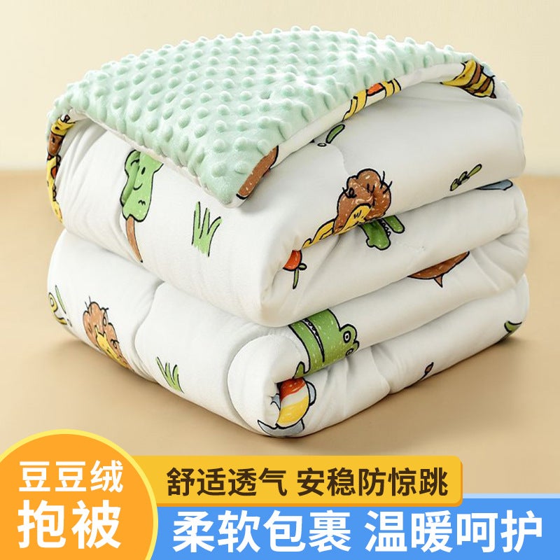 Baby Doudou Quilt Four Seasons Quilt Children'S Air Conditioning Quilt Newborn Velvet Comforting Quilt Kindergarten Milk Doudou Velvet - Image 2