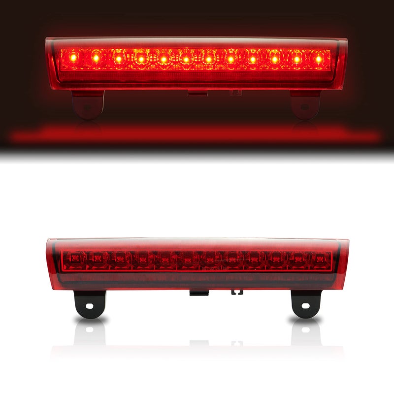 Cxdar Third 3rd Brake Light, LED High Mount Stop Light Replacement for 2000 2001 2002 2003 2004 2005 2006 Chevy Tahoe Suburban/ GMC Yukon XL Denali, Rear Center Cab Roof Tail Lamp, Red Lens - Image 1
