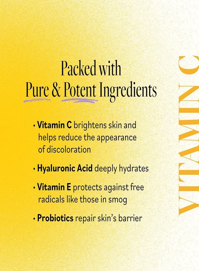 derma-e DERMA E Vitamin C Concentrated Serum with Hyaluronic Acid, Vitamin E & Aloe, All Natural, Antioxidant-Rich Concentrated Facial Serum - Firming and Brightening Vitamin C Face Serum, 1oz - Image 4