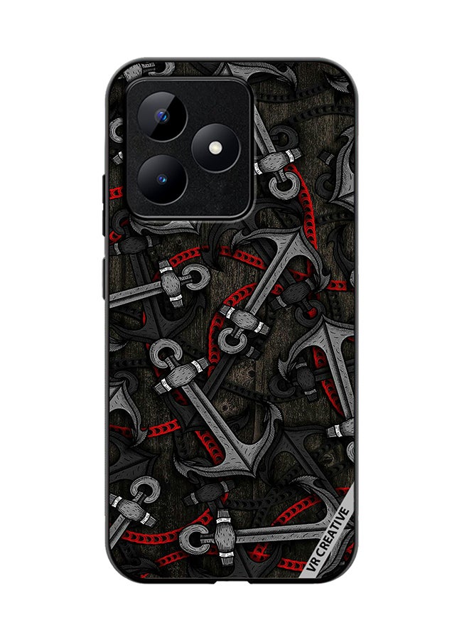 VR CREATIVE Protective Case Cover For Realme C53 Anchor Leggings Design Multicolour - Image 1