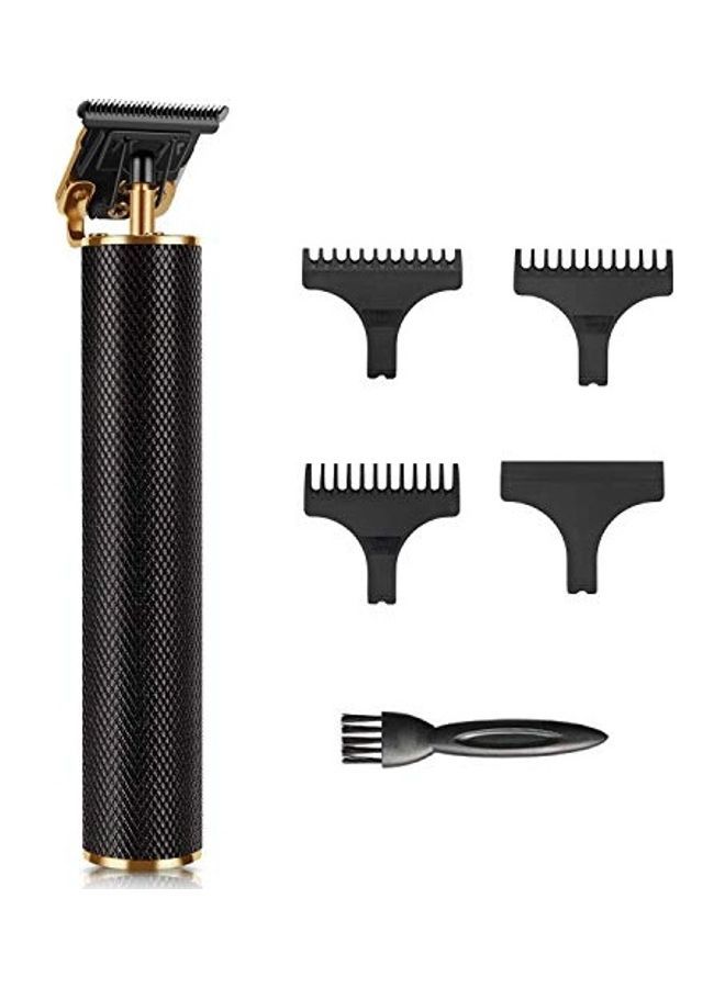 NIBEMINENT Professional Rechargeable Electric Hair Trimmer Set For Men Black/Golden - Image 1