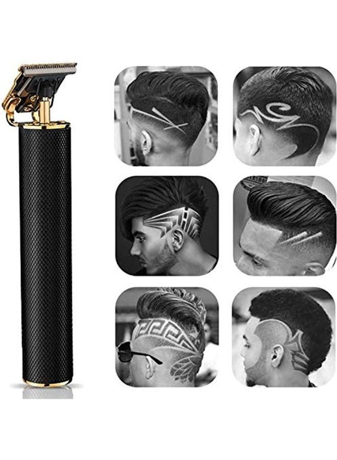 NIBEMINENT Professional Rechargeable Electric Hair Trimmer Set For Men Black/Golden - Image 5