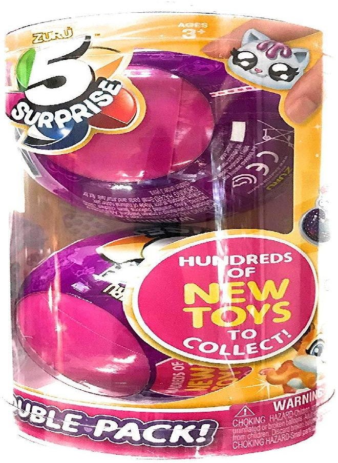 5 Surprise 5 Surprise Pink Mystery Capsule Collectible Toy (Wave 2) Pack) By Zuru, Multicolor (7708)  - Image 4