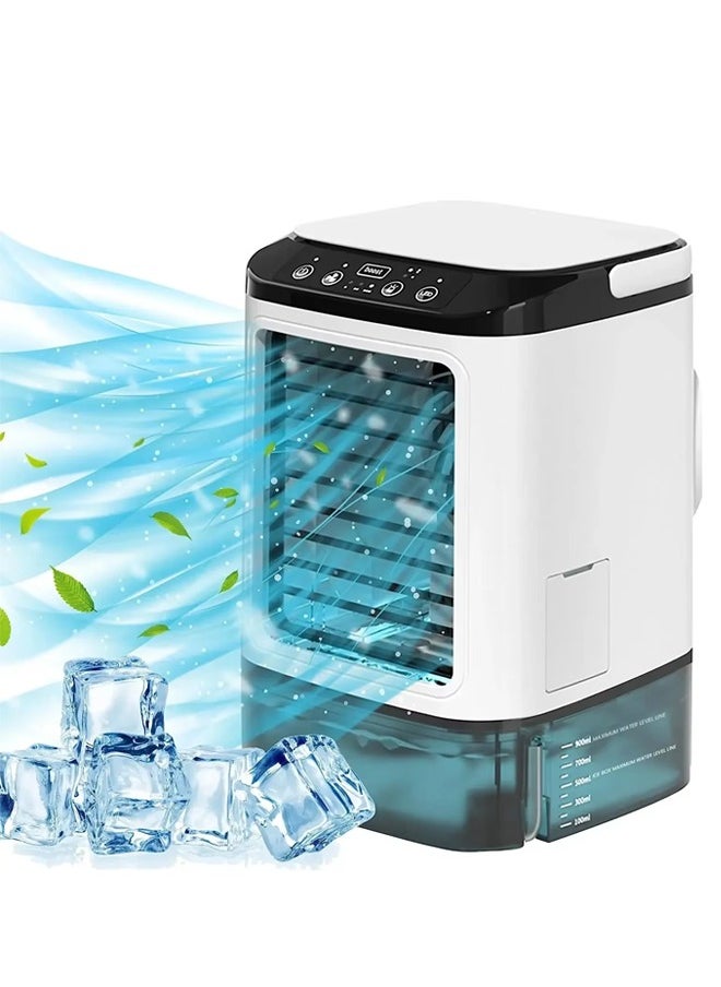 Joshberg - Portable Air Conditioners, 900ML Cooling Fan Evaporative Air Cooler Small Portable AC with 3 Speeds, 2 Mist, 7 Colors LED Light & Supercharging Mode, Personal Mini Air Conditioner for Room Bedroom Office Desk - Image 1