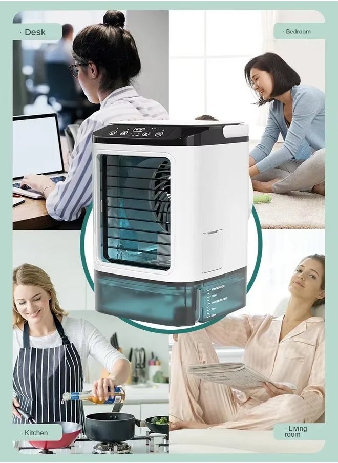 Joshberg - Portable Air Conditioners, 900ML Cooling Fan Evaporative Air Cooler Small Portable AC with 3 Speeds, 2 Mist, 7 Colors LED Light & Supercharging Mode, Personal Mini Air Conditioner for Room Bedroom Office Desk - Image 1