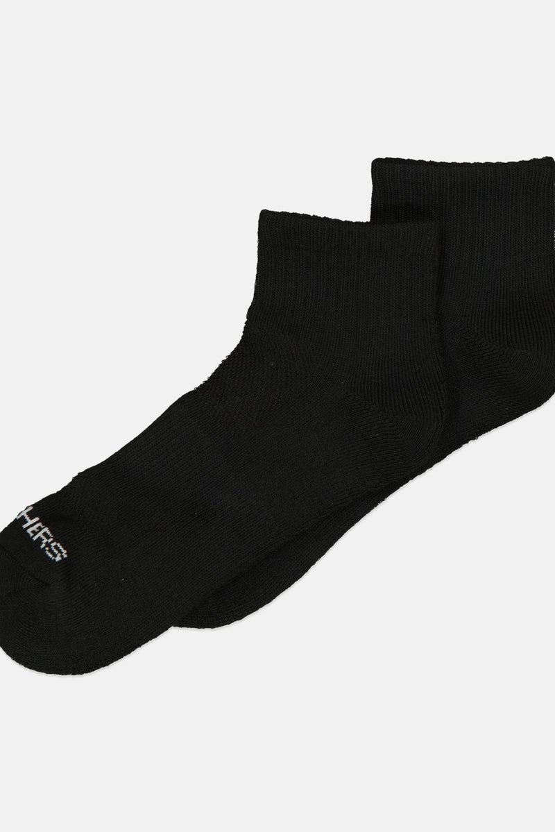 SKECHERS Women 10 Pairs Brand Logo Quarter Socks, Black - Image 2