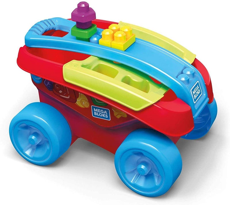 Mega Bloks First Builders Shape Sorting Wagon, 25 Pieces