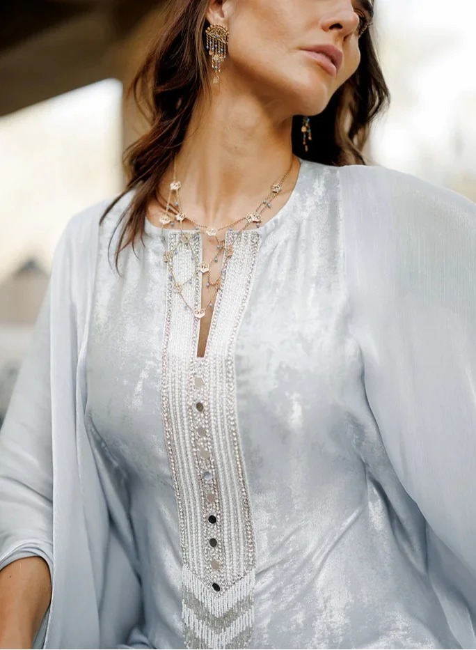 MAISON ARABELLE REEF TURQOUISE KAFTAN