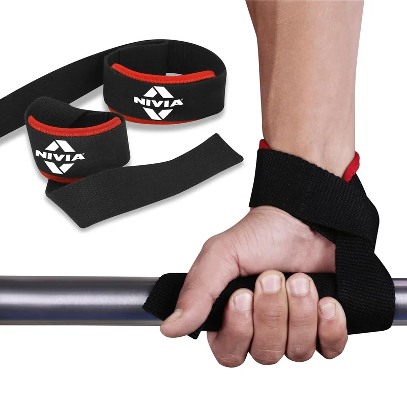 نيفيا Nivia Adjustable Weight Lifting Wrist Support Straps