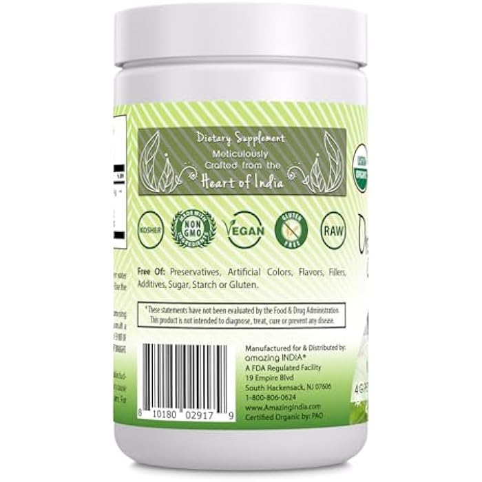 Amazing India Organic Triphala 16 Oz Powder | 113 Servings | Natural Herbal Supplement | Non-GMO | Gluten Free - Image 3
