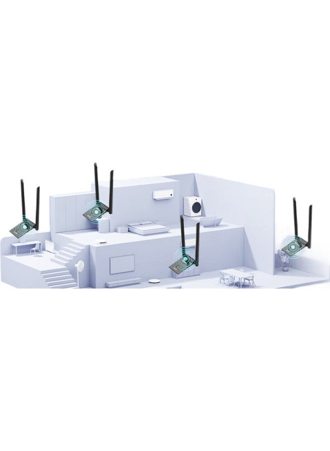 Newmine, Wifi6 Wireless Network Card, 5G Dual-Band 1800M Gigabit Gaming Wireless Network Card, Usb Interface, Laptop And Desktop Wireless Receiver, Wifi Transmitter, Range Extender - Image 3