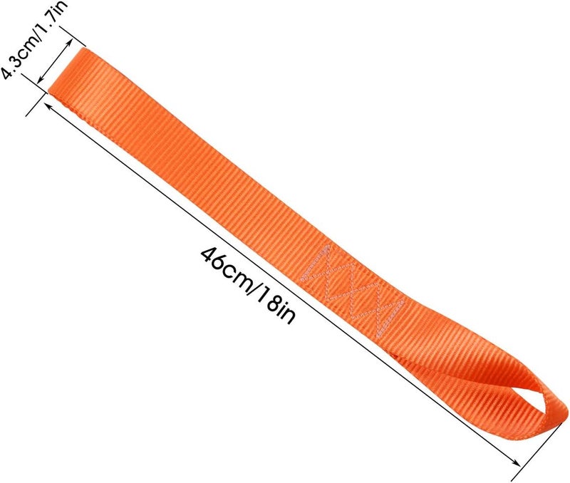 JCHL Soft Loops Tie Down Straps (4pk) 12,000lbs Max Strength 18"X1.7" Heavy Duty Motorcycle Tie Downs for use with Ratchet Strap - Secure Trailering of Motorcycles, Kayak, Jeep, ATV, UTV - Image 3