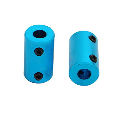 Treehobby 6Pack Treehobby Aluminium Alloy Shaft Coupling Rigid Stepper Motor Wheel Coupler Joint Connector for DIY Car Boat Airplane 3D Printers, 5mm to 5mm - Image 3