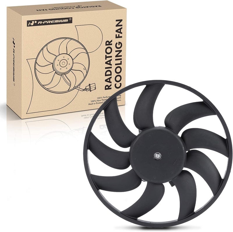 A-Premium Engine Radiator Cooling Fan Assembly for Audi and Porsche Models - Image 1