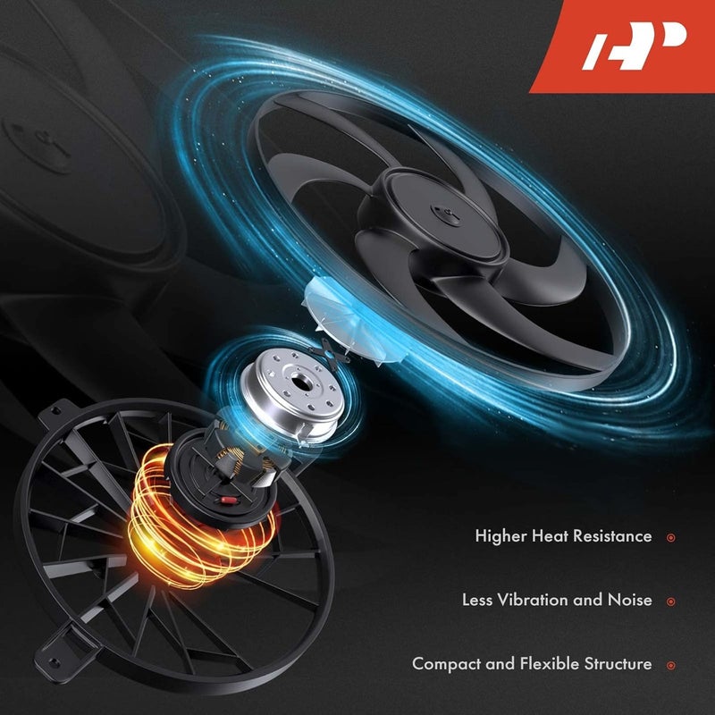 A-Premium Engine Radiator Cooling Fan Assembly for Audi and Porsche Models - Image 3