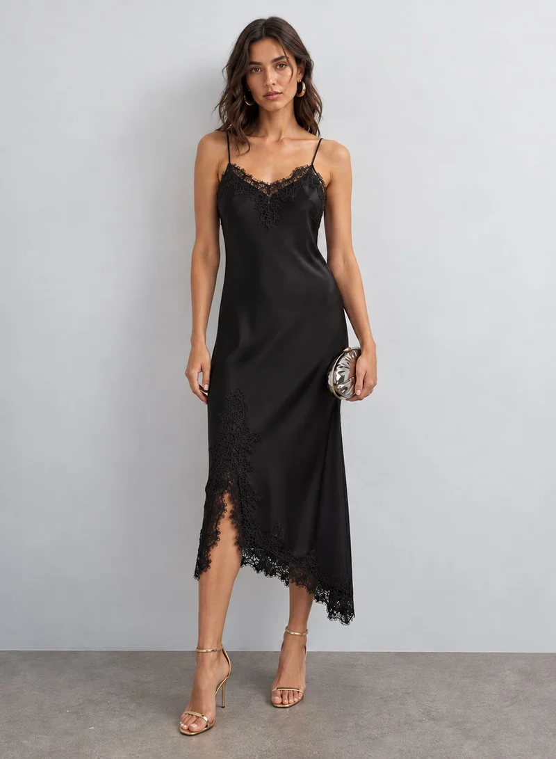 فيرو مودا VMCHARM Singlet 7/8 Lace Dress Sleeve Woven