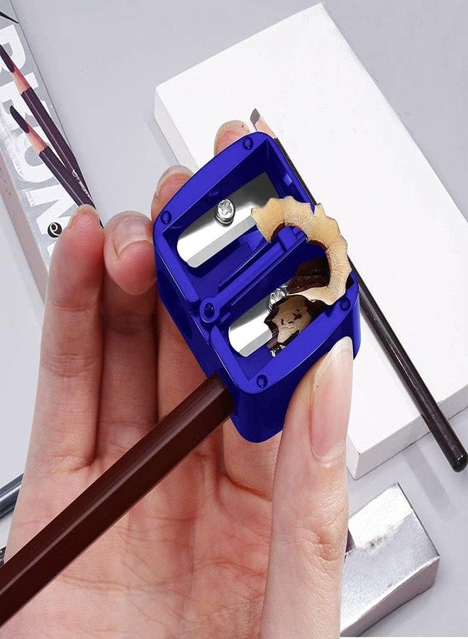 MESKIN Precision Cosmetic Pencil Sharpener - Dual Holes for Eyeliner and Lip Liner Pencils - Makeup Essential for Perfectly Sharpened Tips - Multicolor, Pack of 1 - Image 4