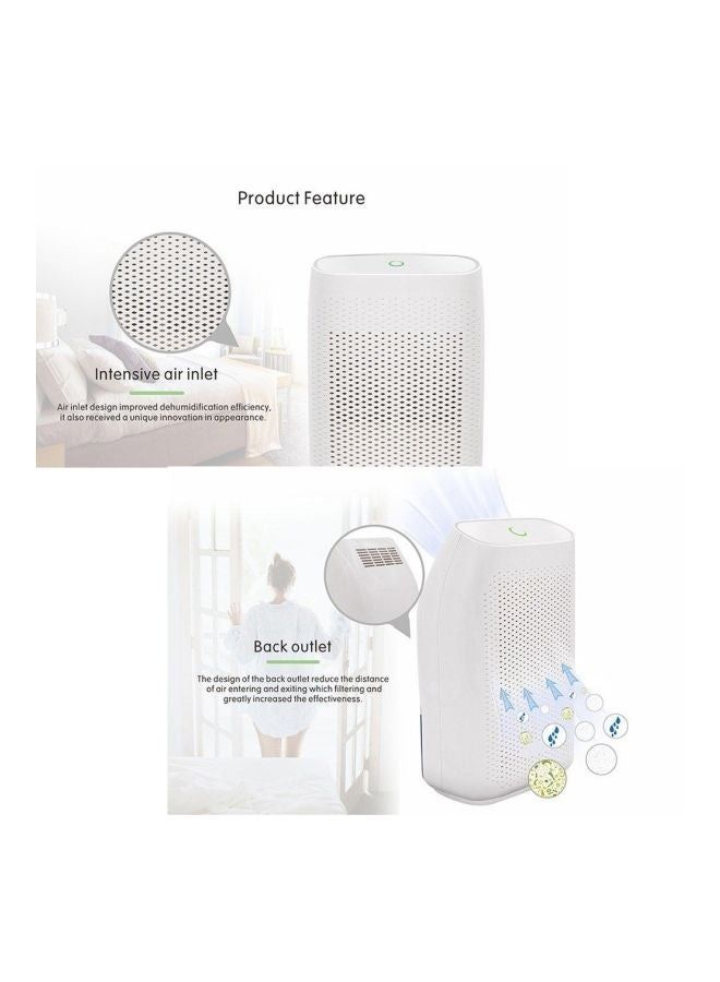 Electric Mini Dehumidifier 700ml H23977UK White  - Image 5
