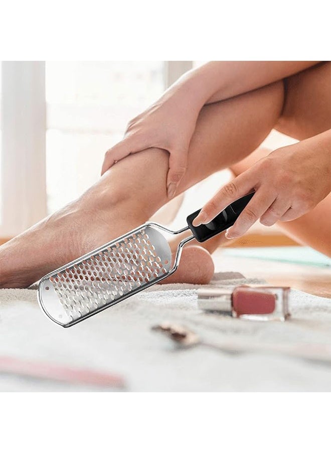 هافن ملف القدم Pedicure - 2PCS الفولاذ المقاوم للصدأ القدم ضخمة Rasp ، إزالة الجلد الميت للقدمين ، أدوات Pedicure المهنية قابلة للغسيل وإعادة الاستخدام - Image 4
