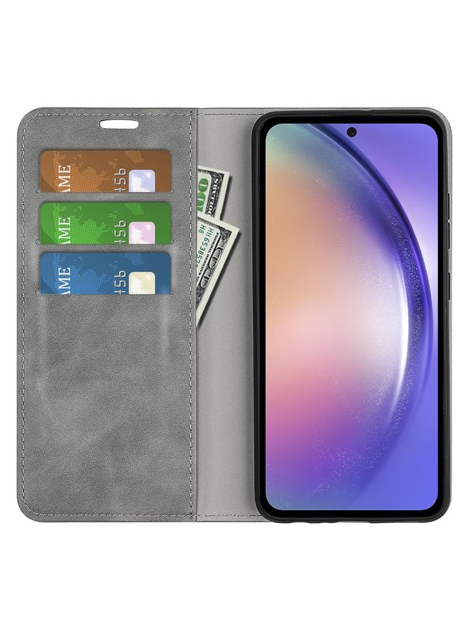 اس-توب جراب هاتف Samsung Galaxy A55 من الجلد المغناطيسي القابل للسحب - Image 4