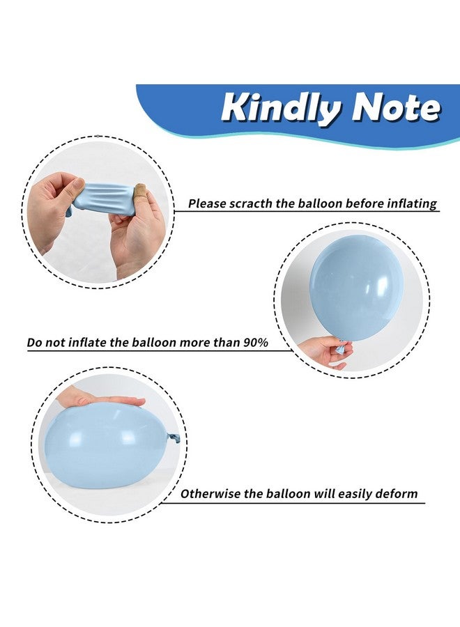 Sowide Ocean Themed Party Balloons, 12 Inchs Turquoise Teal Blue Clear Metallic Balloons for Kids Ocean Shark Sea Themed Pool Party Baby Shower Birthday Beach Decorations - Image 3