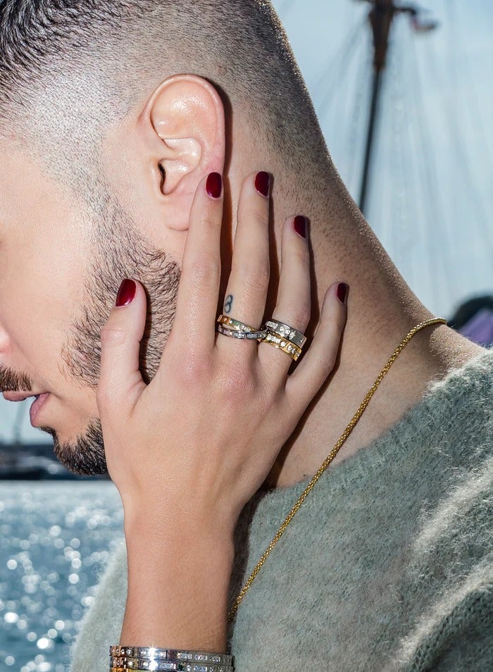 APM Monaco SMILE Morse Code Ring