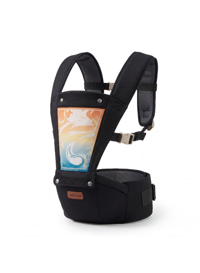 امبريلا شيالة أطفال Umbrella بكرسي هيب سيت مريح - قماش مسامي، أحزمة أمان قابلة للتعديل وجيوب تخزين للأطفال من يوم لحد سنتين - Image 3